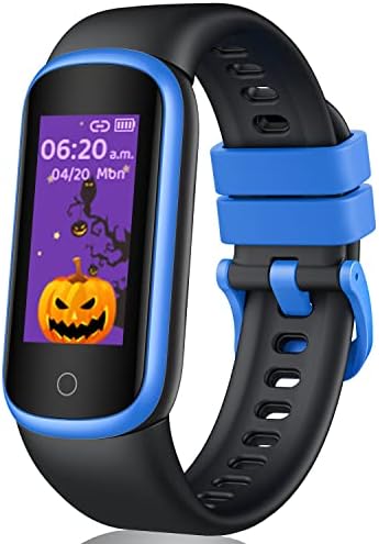 Montre Connectée Enfant: Montre Connectee Sport Contient Podomètre Cardiaque Sommeil Moniteur Fréquence Calories Chronometre Smartwatch Étanche Garçon et Fille Compatible iOS Android Bleu Fiche Technique et Prix au Maroc