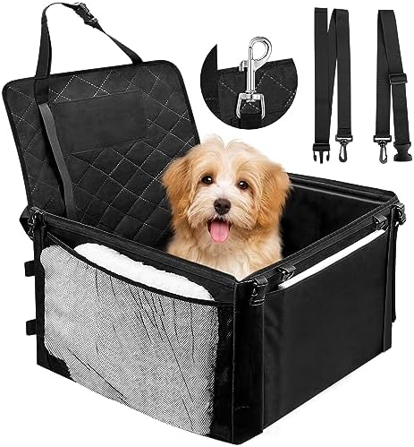 Ballistic Siège Auto Chiens de Petite à Moyenne Taille, 3 Poches Filet Siège de Voiture pour Chien avec Ceinture de sécurité, Siège arrière et siège Avant Fiche Technique et Prix au Maroc
