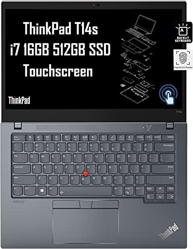 Lenovo ThinkPad T14 S (T14s) 14" FHD Touchscreen Business Laptop (Intel Core i7-1165G7, 16GB RAM, 512GB SSD) 14-Hr Battery, Backlit, FP, Thunderbolt 4, Webcam, 3-Year Warranty, Win 10 / Win 11 Pro Fiche Technique et Prix au Maroc