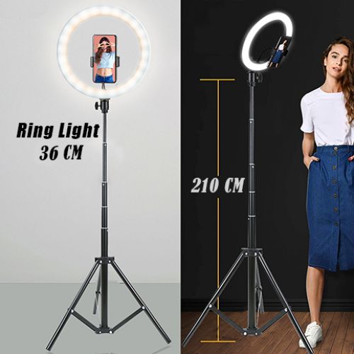 Astro Lighting Ring Light 36 cm avec support 210 cm Aluminium led professionnel
 Fiche Technique et Prix au Maroc