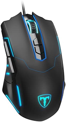Lizsword Wired Gaming Mouse, PC Gaming Mice [Breathing RGB LED] [Plug Play] High-Precision Adjustable 7200 DPI, 7 Programmable Buttons, Ergonomic Computer USB Mouse for Windows/PC/Mac/Laptop Gamer Fiche Technique et Prix au Maroc