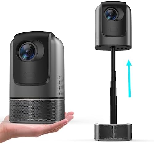 Unitedtime Projector with 5G WiFi Bluetooth Support 1080p Video Projector 8500 Lumens with Building in Speakers Foldaway Stand, for Home Theater Support HDMI, USB, PC, TV Box, iOS & Android PhoneAvis, Fiche Technique et Prix au Maroc