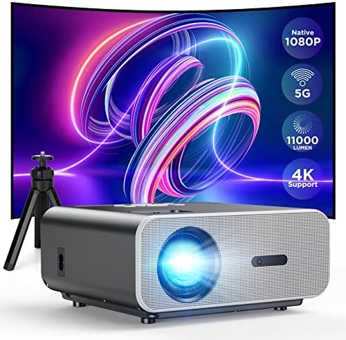 Projecteur avec 5G WiFi et Bluetooth, VACASSO Native 1080P Projecteur portable 4K pris en charge avec trépied, 11000L Movie Home Projecteur compatible avec HDMI/TV Stick/iOS/Android/PS5
Avis, Fiche Technique et Prix au Maroc