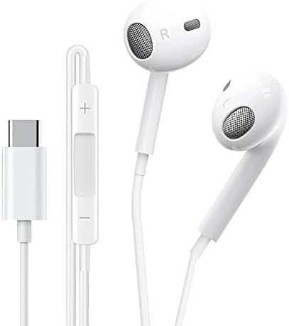 Ecouteurs USB Type C,Intra Auriculaires avec Micro (Hi-Res) et contrôle du Volume pour Samsung, Xiaomi, iPad Pro 2020, Huawei,OnePlus,Google Pixel 5/4/3/2 et Autres périphériques d'interface de Type C
 Avis, Fiche Technique et Prix au Maroc