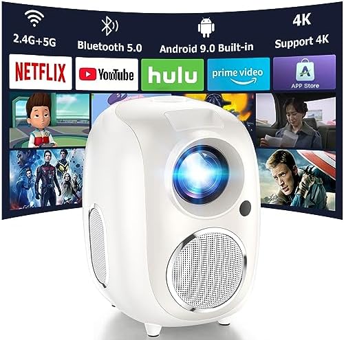 Projecteur avec Wifi et Bluetooth, projecteur intelligent TOWOND avec Android 9.0, projecteur natif 1080P 4K de 15 000 lumens avec Netflix/Prime Video/YouTube intégré, plus de 8 000 applications prises en charge pour le cinéma maison
Avis, Fiche Technique et Prix au Maroc