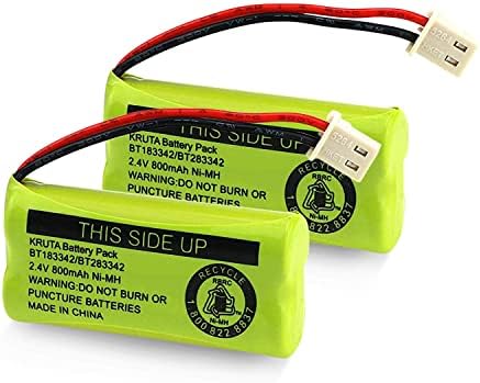 Kruta BT183342/BT283342 2.4V 800mAh Ni-MH Battery Pack, Also Compatible with AT&T VTech Cordless Phone Batteries BT166342/BT266342 BT162342/BT262342 2SN-AAA40H-S-X2 Fiche Technique et Prix au Maroc