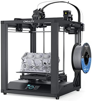 Creality Imprimante 3D officielle Ender-5 S1, 250 mm/s, haute vitesse, avec 300 buses haute température, extrudeuse à entraînement direct, nivellement automatique CR Touch, cadre cubique stable de haute précision, 22,1 x 22,1 x 28 cm.
 Fiche Technique et Prix au Maroc