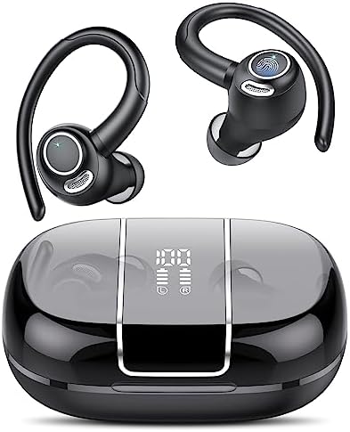 Csasan Ecouteur Bluetooth sans Fil Sport, 48H Écouteur sans Fil Hi-FI Stéréo, Oreillette Bluetooth 5.3 avec CVC8.0 Micro, Contrôle Tactile/Dual Écran LED/IP7 Étanche, Casque Bluetooth pour Footing Gym
 Avis, Fiche Technique et Prix au Maroc