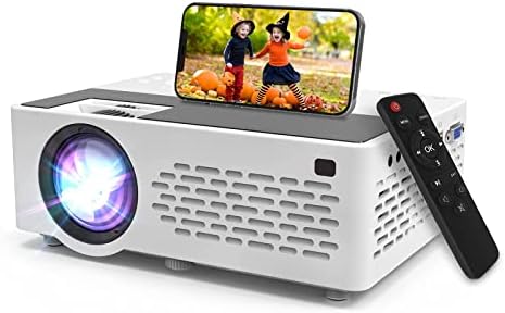 Aokang Projector, Mini Projector 1080P Full HD Supported, Portable Outdoor Movie Projector Compatible with Smartphone,TV Stick, PS4 & X-Box, PC, Smartphone/Tablet, USB TF, White.Avis, Fiche Technique et Prix au Maroc