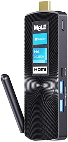 MeLE PCG02 Mini PC Stick sans ventilateur, J4125 8 Go 256 Go Windows 11 Pro 4K HDMI Petit ordinateur portable, prend en charge Win10 Pro PXE Bios débloqué Gigabit Ethernet, fonctionne sur l'industrie des médias IoT Office
 Fiche Technique et Prix au Maroc
