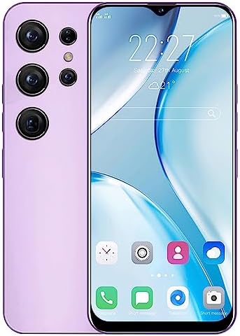 NIEGA Smartphone Unlocked Cell Phones S23 Ultra 6.82in HD Screen The Black Phone 3GB/32GB 6800mAh 128GB Extension Dual Sim Boost Mobile Phones Telefonos Glass Back Cover All-in-one Machine (Pink) Fiche Technique et Prix au Maroc