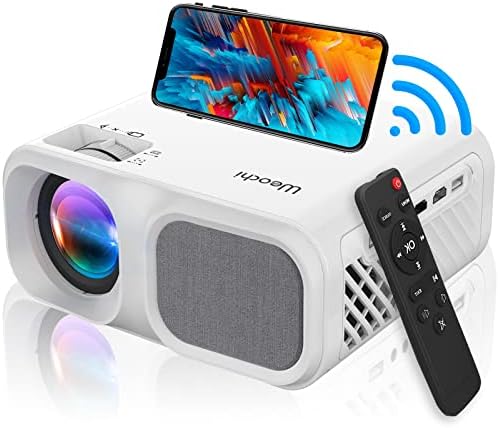 Weochi Native 1080P WiFi Projector, 9500L Bluetooth 5G Video Projector, 400 ANSI Keystone Home/Outdoor Wireless Portable Projector Compatible with Phone, PC,PS4Avis, Fiche Technique et Prix au Maroc