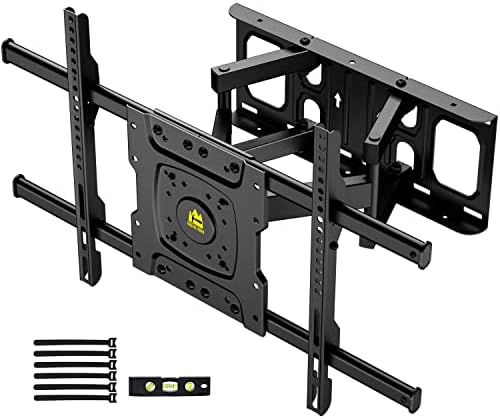 Support mural pour TV à mouvement complet pour la plupart des téléviseurs à écran plat/LED/4K de 32 à 75 pouces, 15,2" robuste, double inclinaison articulée, 6 bras, VESA maximum 600 x 400 mm, peut contenir jusqu'à 132 lb, s'adapte aux montants en bois de 8", 12", 16"
Avis, Fiche Technique et Prix au Maroc