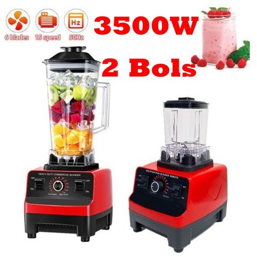 Robolux Mixeur Puissant 3500W 15 Vitesses, 2 Bols Incassable Presse-agrumes & Café céréales
 Fiche Technique et Prix au Maroc