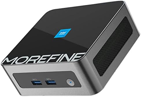 MOREFINE M9 Mini PC Windows 11 Pro, Intel 12ème génération N100 (jusqu'à 3,4 GHz), 16 Go de RAM DDR4, 512 Go M.2 NVME SSD Mini ordinateur de bureau, PC de jeu compatible WiFi6/BT5.2/4K @ 60 Hz double affichage
 Fiche Technique et Prix au Maroc