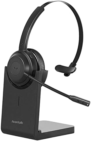 Avantalk Alto Solo - Casque Filaire & sans Fil Bluetooth 5.1 avec Micro antibruit pour Ordinateur PC et Portable, téléphone & camionneurs, avec Bouton sourdine, Voyant d'occupation, Station de Charge Avis, Fiche Technique et Prix au Maroc