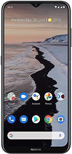 Nokia G10 | Android 11 | Unlocked Smartphone | 3-Day Battery | Dual SIM | US Version | 3/32GB | 6.52-Inch Screen | 13MP Triple Camera | Polar Night Fiche Technique et Prix au Maroc