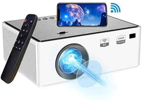Vidéoprojecteur, 5G WiFi Bluetooth Projecteur Full HD 1080P Projecteur 4K Support Projecteur de film 8500L Mini projecteur portable extérieur Compatible avec TV Stick Ordinateur portable Tablette PC HDMI USB TF DVD
Avis, Fiche Technique et Prix au Maroc