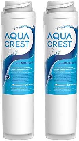 AQUACREST FQSVF Filtre à eau sous évier de remplacement pour GE FQSVF, FQSVN, FQSLF, GXSV65R, certifié NSF 42 (lot de 2), modèle n° AQU-FF23-VF, l'emballage peut varier
 Avis, Fiche Technique et Prix au Maroc