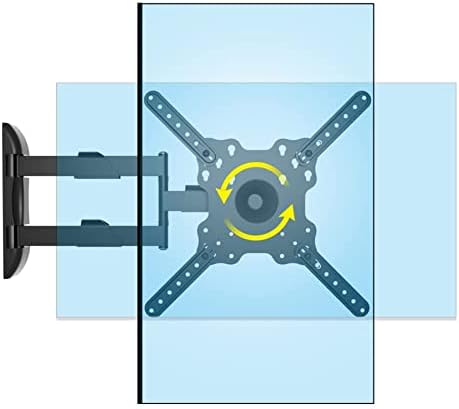 HILLPORT Support mural pour téléviseur, portrait, bras pivotant, inclinable, compatible avec la plupart des écrans plats incurvés LCD LED de 32 à 55 pouces, prise en charge de la diffusion du téléphone sur la télévision, support vertical pour écran TV, Max VESA 400 x 400 mm jusqu'à 44 lb DY3255
Avis, Fiche Technique et Prix au Maroc