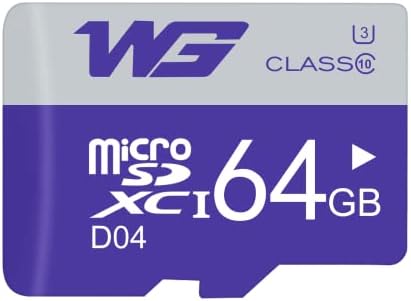 Woibugee Carte TF 64 Go, carte mémoire Micro SD 64 Go, SDXC haute vitesse, jusqu'à 160 Mo/s, carte mémoire Micro SD D04 pour DJI Drone Actioncam Téléphone portable Samsung Huawei Fiche Technique et Prix au Maroc