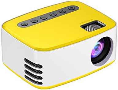 Goshyda Mini Projecteur, 1080P 500LM LED WiFi USB Vidéo Portable en Plein Air à la Maison, Projecteurs de Voyage pour Camping, pour Que Les Enfants Jouent à des Jeux et Regardent des Vidéos(Jaune)Avis, Fiche Technique et Prix au Maroc