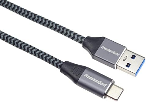 PremiumCord Connexion Câble USB-C sur USB A, Câble de Données SuperSpeed Jusqu'à 5 Gbit/s, Charge Rapide Jusqu'à 3A, USB 3.2 Génération 1, Tresse de Câble Textile, Couleur Noire, Longueur 3 m Fiche Technique et Prix au Maroc