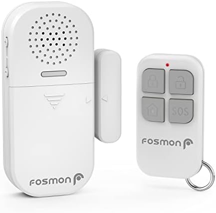 Fosmon Alarme de Porte et Fenêtre, Capteur sans Fil Magnétique, SOS Alarme Système de Sécurité Maison Sécurité Enfants, Anti-Intrusion Antivol Contre Cambriolage Détecteurs, 130db avec Télécommande Avis, Fiche Technique et Prix au Maroc