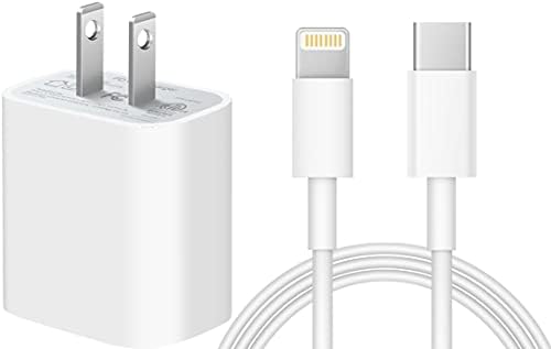Chargeur ultra rapide pour iPhone 14 13 12 11 [Apple MFi Certified ]Chargeur mural haute vitesse 20 W PD USB-C Câbles de 1,8 m Compatible avec iPhone 14/14 Pro/14 Pro Max/14 Plus/13/13Pro/12/12 Pro/11/11Pro, iPad
 Fiche Technique et Prix au Maroc