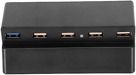 Hub de Console de Jeu pour PS4 Slim, Hub 5 Ports USB Haute Vitesse avec Voyant Lumineux pour Console PS4 Slim, Adaptateur D'extension de Répartiteur de Hub USB pour Console Plug Fiche Technique et Prix au Maroc