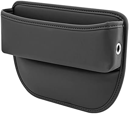 Goujfol Organisateur Voiture, Stockage d'écart de Siège de Voiture, poche de console de siège avant en cuir PU, pour Téléphones Mobiles Clés Cartes Lunettes Portefeuilles (Noir) Fiche Technique et Prix au Maroc