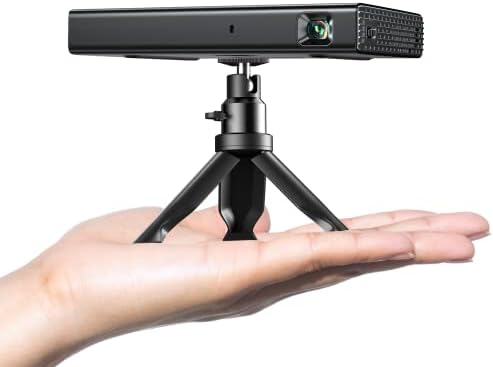 Mini projecteur, projecteur portable ELEPHAS DLP avec WiFi et Bluetooth, projecteur sans fil rechargeable de poche extérieur 1080P pour le camping compatible avec iPhone, Android, PS4 (sac et trépied inclus)
Avis, Fiche Technique et Prix au Maroc