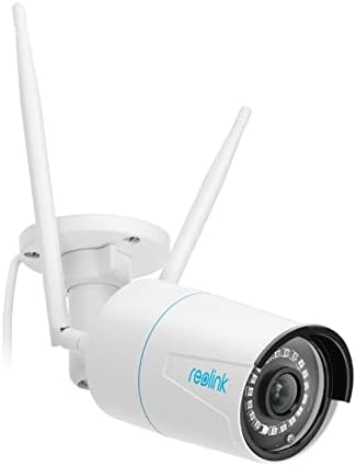 Reolink Caméra de Surveillance Extérieure WiFi 5MP, caméra IP CCTV WiFi 2,4GHz/5GHz avec Détection de Personne/Véhicule, Vision Nocturne Etanche IP66, Fente pour Carte Micro SD, Time-Lapse, RLC-510WA Fiche Technique et Prix au Maroc