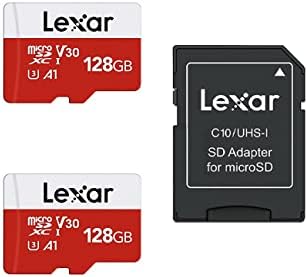 Lexar Carte Micro SD 128 Go, Carte Mémoire microSDXC + Adaptateur SD, microSD Vitesse de Lecture Allant jusqu'à 100 Mo/s, A1, U3, C10, V30, Full HD et 4K UHD, Carte TF Lot de 2 Cartes + 1 Adaptateur Fiche Technique et Prix au Maroc