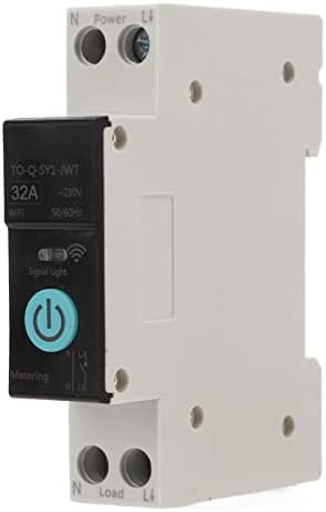Disjoncteur sur Rail Din Commutateur WIFI Intelligent Télécommande pour Téléphone Portable sans Fil 3 Modes de Synchronisation Fonction pour Appareils Ménagers Convient pour la Maison(32A) Avis, Fiche Technique et Prix au Maroc