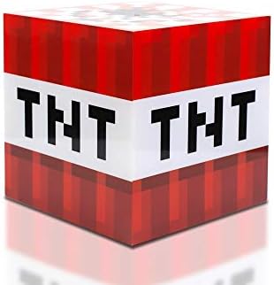 Minecraft TNT Block 6 Inch USB LED Night Light Cube - Decorative, Fun, Safe & Awesome Bedside Mood Lamp Toy for Baby, Kids, Teens & Adults - Best for Home's Bedroom, Living Room Or Even Office Fiche Technique et Prix au Maroc