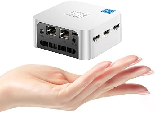 Windows 11 Pro Mini PC,Intel Alder Lake-N95 (jusqu'à 3,4 GHz),8 Go LPDDR5 256 Go SSD Micro Ordinateur Bureau,Double LAN/Triple HDMI 4K,2.4/5G WiFi, Bluetooth 4.2 Fiche Technique et Prix au Maroc