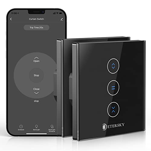 WiFi Interrupteur Volet Roulant Connecté, Etersky Interrupteur Intelligent Volet Roulant Compatible avec Alexa/Google Home, Interrupteur WiFi Contrôlé l'APP à Distance, Timer Avis, Fiche Technique et Prix au Maroc