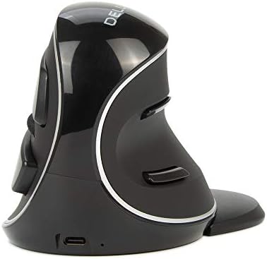 DeLUX Souris Ergonomique sans Fil avec Récepteur USB, 4000 DPI, Souris Verticale Bluetooth, Rechargeable, 6 Boutons, Repose-Poignet Amovible (M618PD)Avis,  Fiche Technique et Prix au Maroc