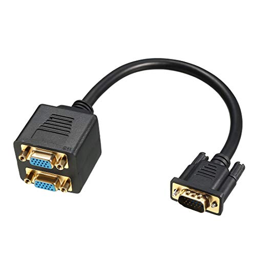 JOYBELIS Câble répartiteur VGA 1 mâle à 2 femelle Y câble vidéo 1ft 30cm Noir Pour la Duplication de moniteur d'écran
Avis, Fiche Technique et Prix au Maroc