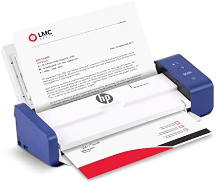 HP Scanner de Documents et Photo Portable Duplex USB avec Plateau à Flux Automatique pour Scanner numérique Portable 2 côté Fiche Technique et Prix au Maroc