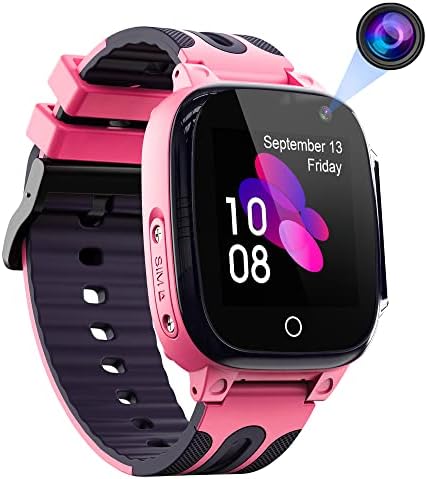 ELEJAFE GPS Smartwatch Phone pour Enfants - Montre Téléphone IP67 étanche avec Localisateur GPS Chat Vocal Jeux de Caméras SOS Réveil Garçons Filles Smart Watch par Les Parents Compatible avec(Rose) Fiche Technique et Prix au Maroc