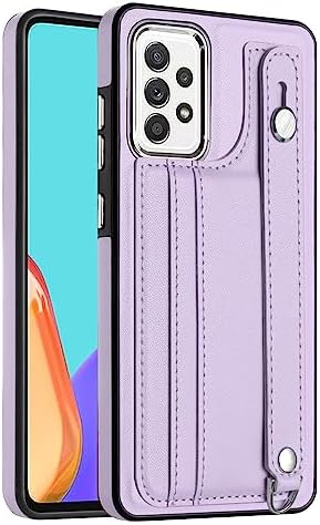 Case Tablet PC Étui portefeuille for Samsung Galaxy A72 4G/5G, dos en cuir PU souple + doublure en microfibre douce anti-rayures avec bracelet réglable, béquille, housse de protection antichoc résista Fiche Technique et Prix au Maroc