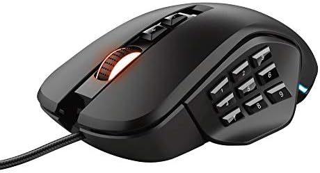 Trust Gaming GXT 970 Morfix Souris Gamer MMO Personnalisable avec 4 plaques latérales interchangeables (jusqu'à 10 000 PPP, 14 Boutons programmables, Câble tressé de 1,8 m) NoirAvis,  Fiche Technique et Prix au Maroc