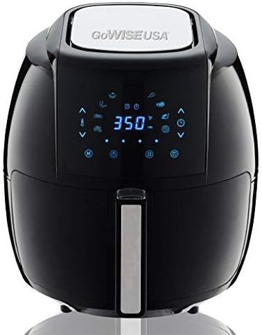GoWISE USA 1700-Watt 5.8-QT 8-in-1 Digital Air Fryer with Recipe Book, Black Avis, Fiche Technique et Prix au Maroc