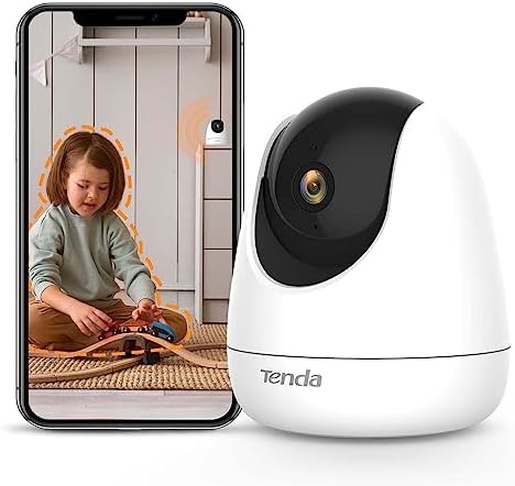Tenda Caméra Surveillance WiFi Intérieure 2K, 3MP Caméra IP Sécurité Domicile, Caméra Dôme Pan/Tilt 360°, Vision Nocturne, Détection de Mouvement, Audio Bidirectionnel pour Bébé/Enfant/Animal, CP6 Fiche Technique et Prix au Maroc