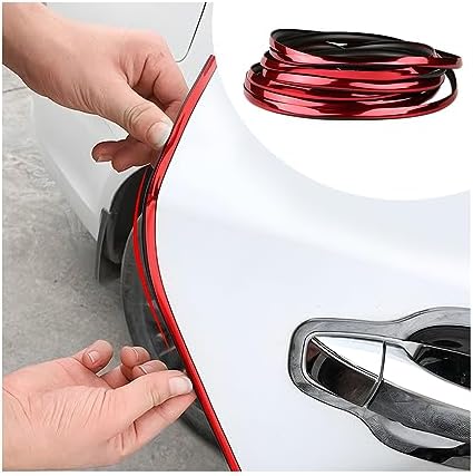 BELOMI Protections de bord de porte de voiture, 10 m, ajustement universel en forme de U, protection de porte de voiture, finition plaquée PVC, bande de carrosserie anti-collision, accessoires de voiture adaptés à la plupart des voitures (rouge)
Avis, Fiche Technique et Prix au Maroc
