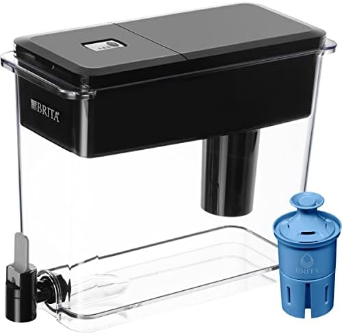 Brita XL Water Filter Dispenser for Tap and Drinking Water with 1 Elite Filter, Reduces 99% Of Lead, Lasts 6 Months, 27-Cup Capacity, BPA Free, Black Avis, Fiche Technique et Prix au Maroc