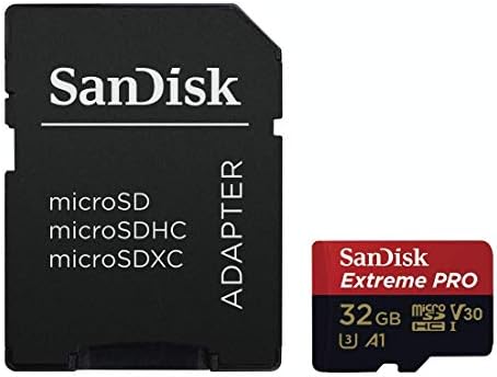 Carte Mémoire microSDHC SanDisk Extreme PRO 32 Go + Adaptateur SD jusqu'à 100 Mo/s, Classe 10, U3, V30, A1 Fiche Technique et Prix au Maroc