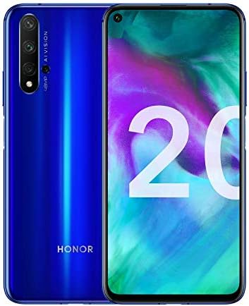 Honor 20 - Smartphone Débloqué 4G - (Ecran : 6,26 Pouces - 6Go RAM - 128Go ROM, Double Nano SIM, Android P) Bleu Saphir [Version Française] Fiche Technique et Prix au Maroc